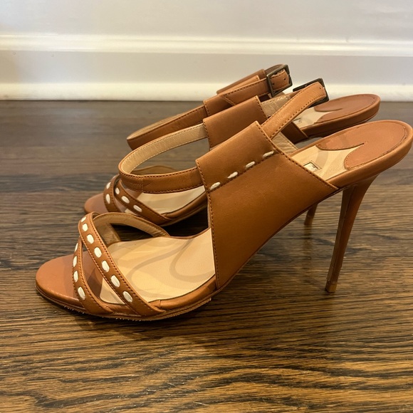 SOLD - Manolo Blahnik Leather Slingback Sandal - Picture 8 of 10